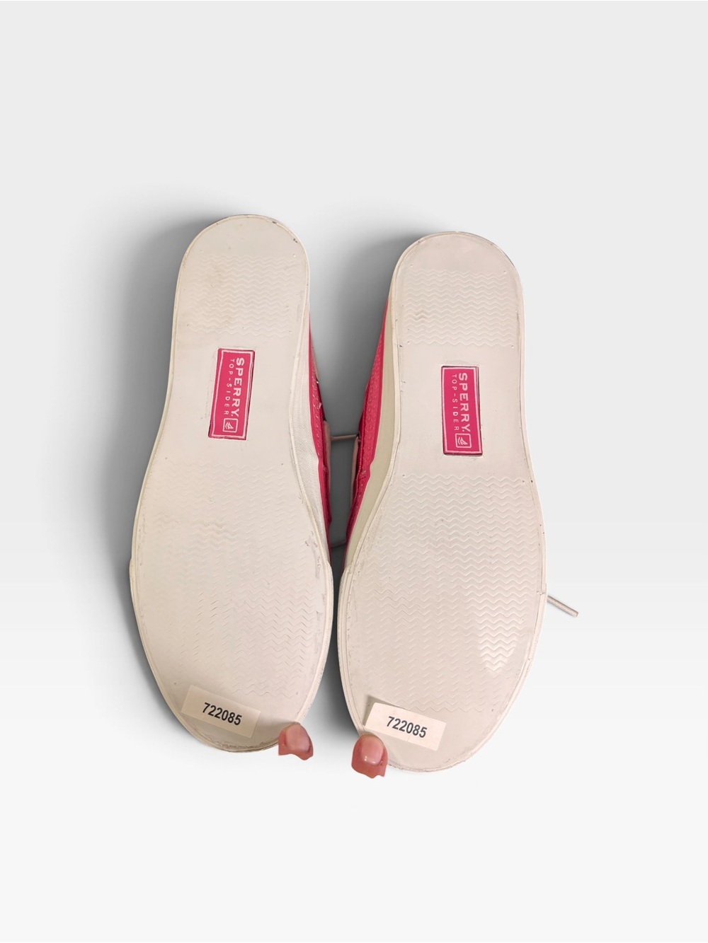Sperry Top-Sider Boat Shoes Sneaker, Pink Sequin detail White contrast, 7 - Picture 9 of 11